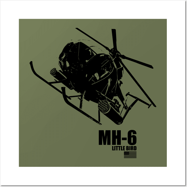 MH-6 Little Bird Wall Art by TCP